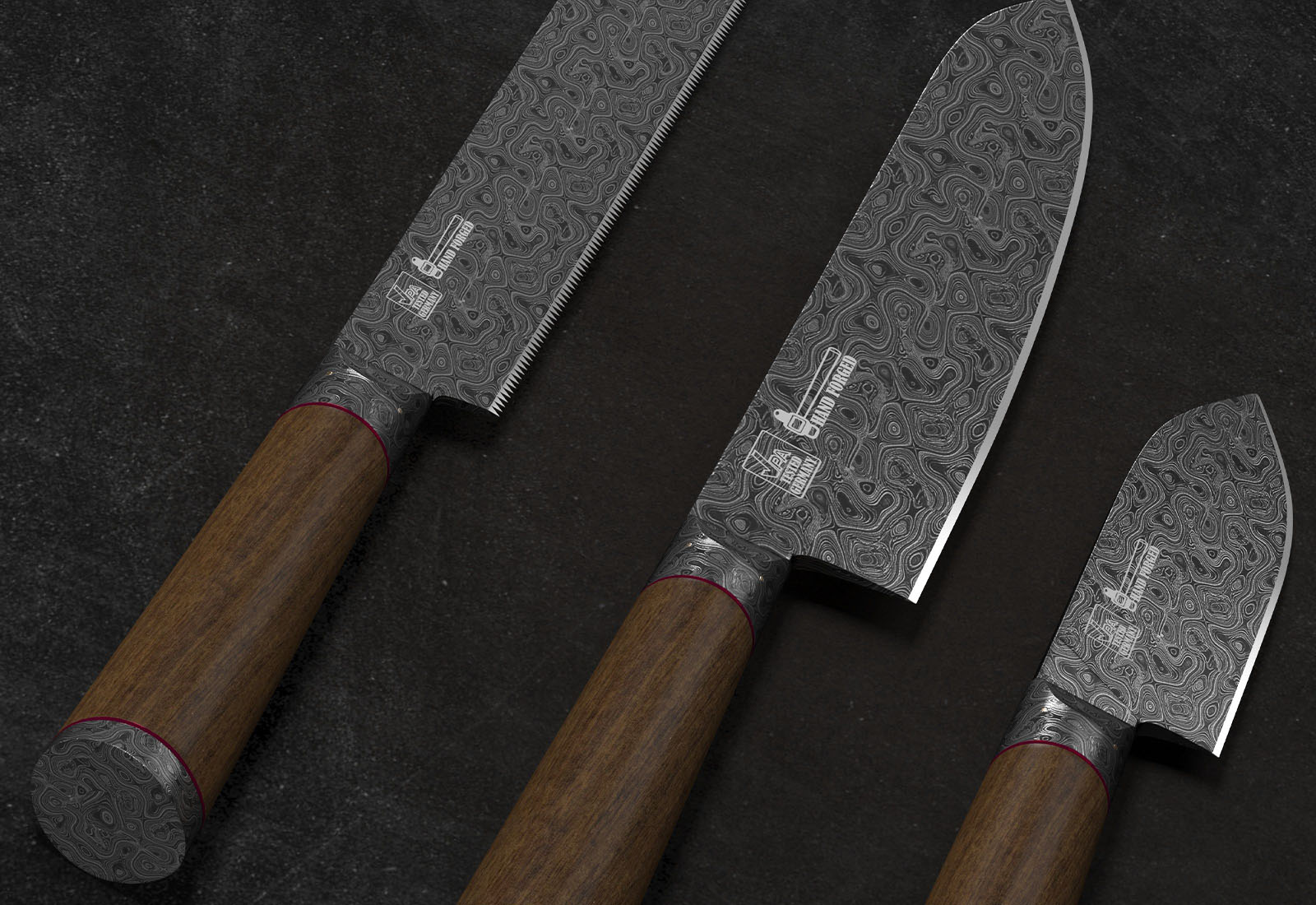 Reference workshop photograph of finishing a blade
